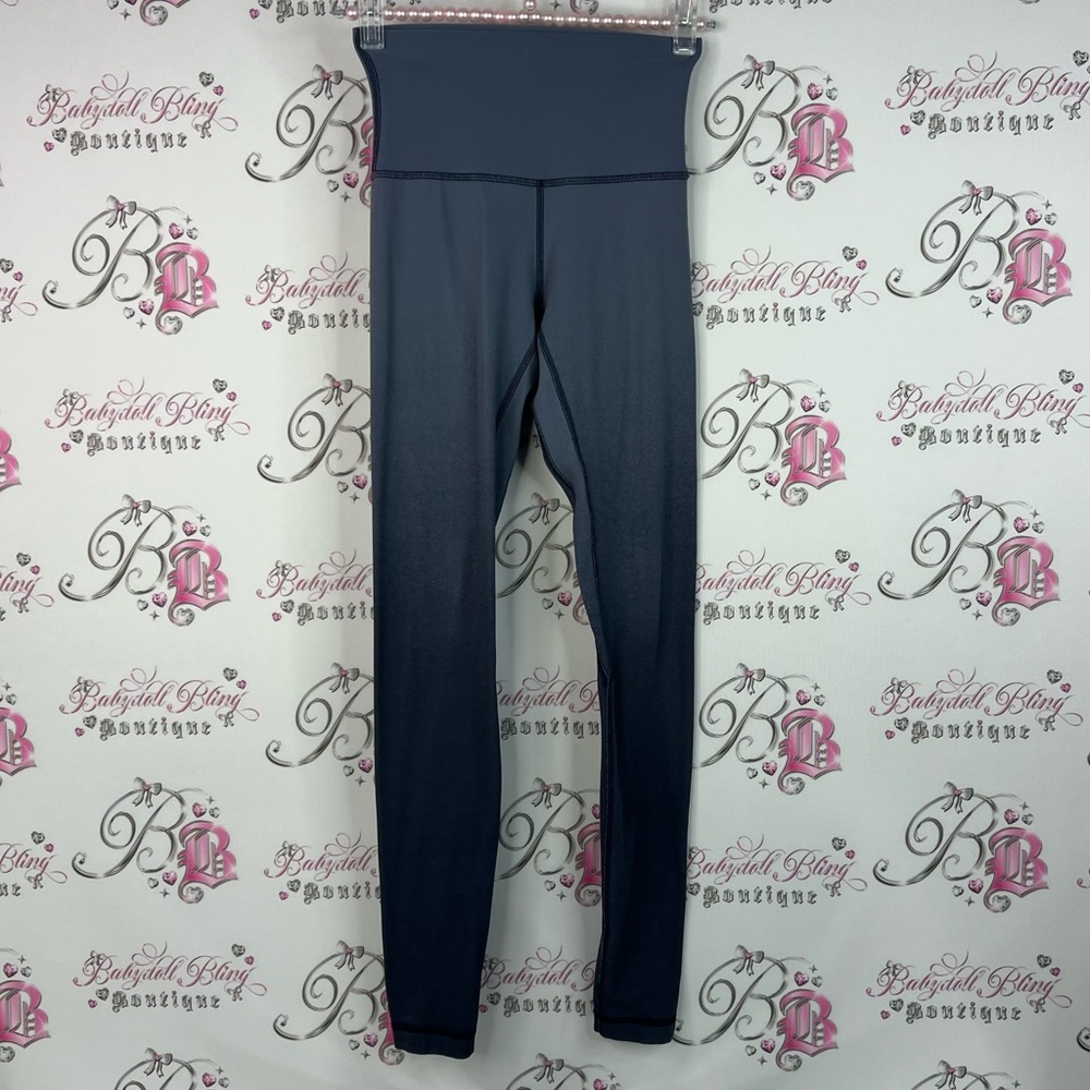 Lululemon ombré leggings tights logo High-Waisted Navy Leggings